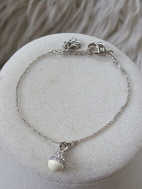 Swarovski Rotonde White, Pink, And Purple Crystal Bracelet- Excellent Condition
